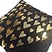 Monkeysell Original New Heart Love Bronzing Flannelette Home Pillowcases Throw Pillow Cover Love Letter Pattern Design Rock Punk Neoclassical Style 18 inches (S155B)