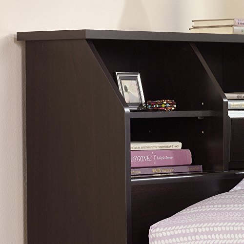 Sauder Shoal Creek Bookcase Headboard, Twin, Jamocha Wood finish