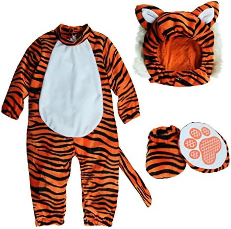 Mengbeibei Baby Pajamas Set Unisex Tiger Tot Reindeer Halloween Onesie Cosplay Infant Costume