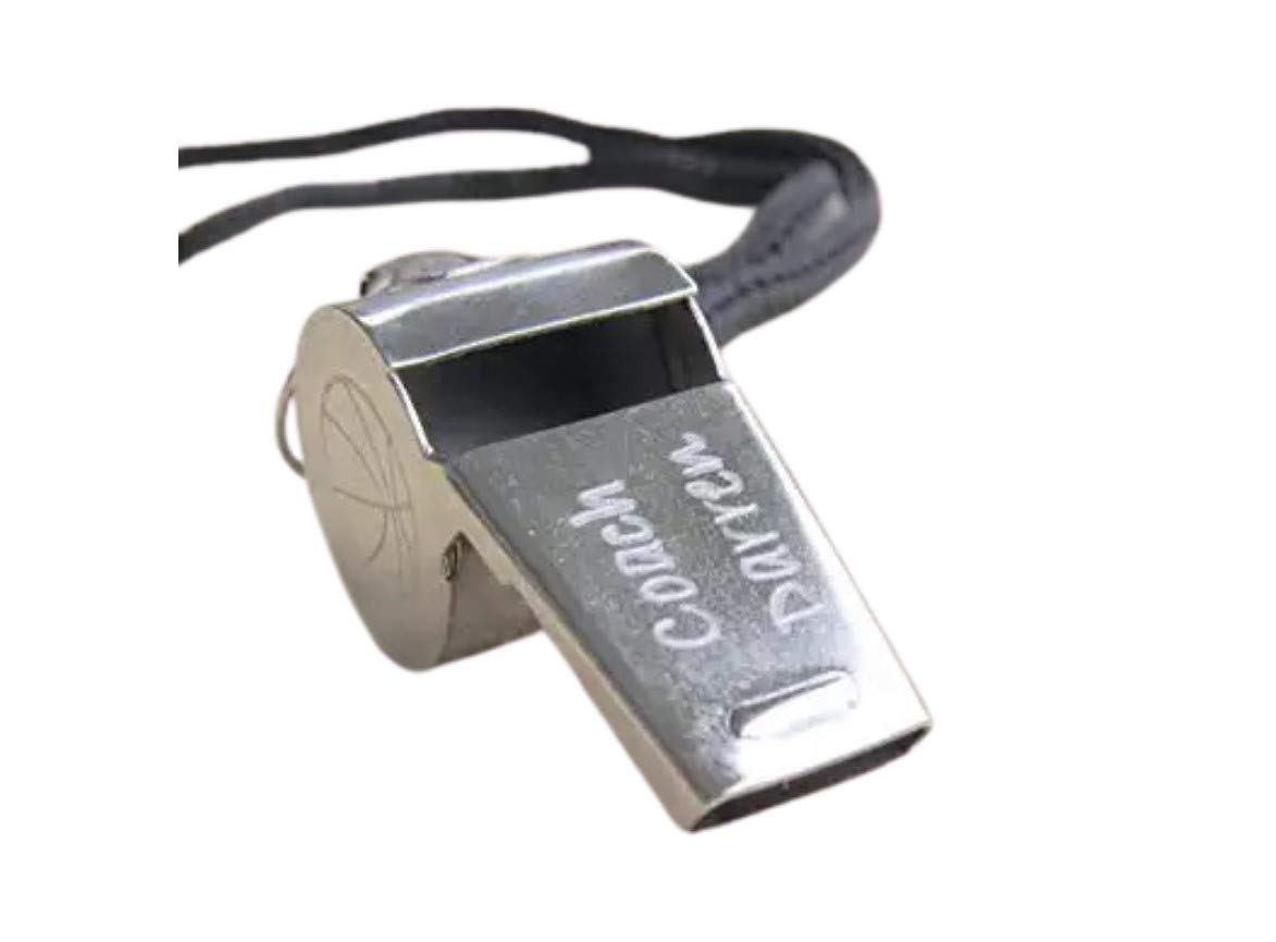 Personalized Coach Whistle, Silver Whistle, Custom Whistle
