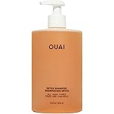 OUAI Detox Shampoo - Clarifying Shampoo for Build Up, Dirt, Oil, Product and Hard Water - Apple Cider Vinegar & Keratin for Clean, Refreshed Hair - Sulfate-Free Hair Care (16 oz)