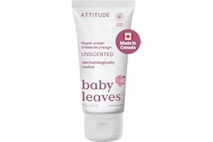 ATTITUDE Crème à couches pour bébé, fabriquée au Canada, certifiée EWG, testée dermatologiquement, formulée avec de l'oxyde d