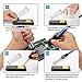 Qimh Soldering Iron Kit,60W 110V Adjustable Temperature 23-In-1 Welding Soldering Iron with ON/OFF Switch,5 Different Tip,Soldering Sucker,Desoldering Pump,2Anti-Static Tweezers,Wire cutter,wire,stand