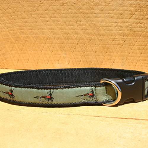 1" Olive Fly Extra Large Hemp Collar