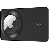 Belkin Apple AirTag Secure Wallet Insert - Thin Wallet Holder - Ultra Slim & Flexible Credit Card Size Insert for Purse, Hand