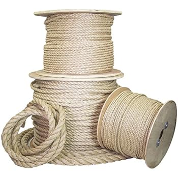 Ravenox Twisted UnManila Rope | ProManila Polypropylene Cord for Indoor Outdoor Use | 3/16-in to 2-inch Diameter | for Landscaping, Tug of War, Marine, Projects and Tie-Downs
