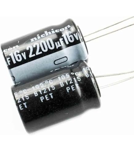 Set of 6 Nichicon 105°C Electrolytic Capacitor 1000uF 25V (1000