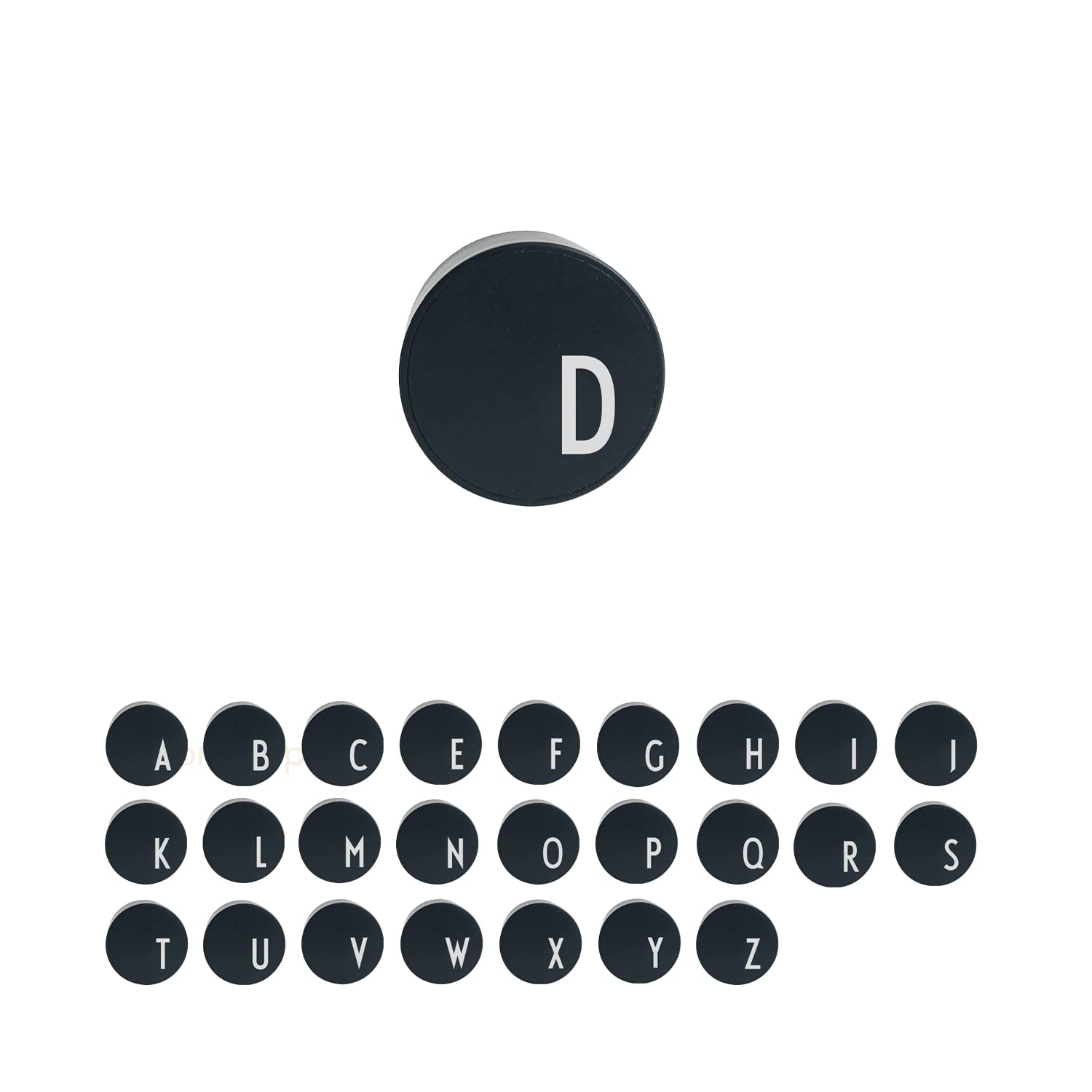 Design Letters MyCharger A-Z EU (Type C) D, BLACK