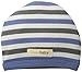 L'ovedbaby Unisex-Baby Newborn Organic Cute Cap, Slate Stripe, 3-6 Months