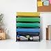 Simple Trending 5 Tier Desk Organizer Hanging File Holder, Office Wall Mount Document Letter Tray Organizer, Black