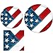 Gift Boutique American Flag Patriotic Party Supplies Serves 50 Disposable Dinner Paper Dessert Plates Lunch Napkins for Memorial Day Election Day 4th of July Independence Day USA Tableware Decorations