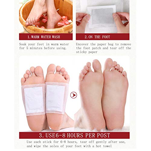 10Pcs/Box Ginger Extract Foot Pads Promote Blood Circulation Pain Relief Improve Sleep Bamboo Vinegar Foot Care Pads - Thumbnail 4