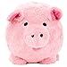 Oversized Pink Plush Piggy Bank