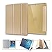 BeneU Slim Lightweight Leather Folio Magnetic Smart Case Cover Stand with Back Case For Apple iPad Air (iPad 5 th Generation, 2013 release) - Champagne Gold
