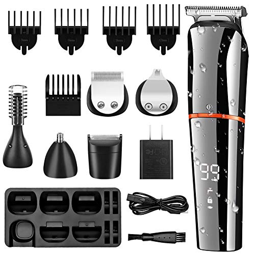 SURKER Beard Trimmer for Men Hair Clippers Body Mustache Nose Hair Groomer Cordless Precision Trimmer 6 in 1 Grooming… - Image 2