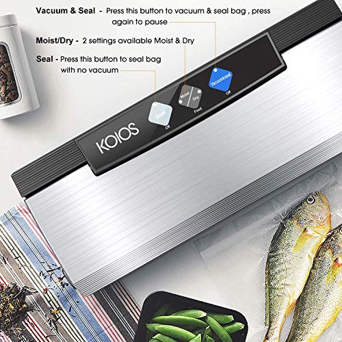 KOIOS Vacuum Sealer Machines, 80kPa Automatic Food Sealer for Food