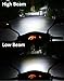 CLighting LED Motorcycle Headlight Bulb H4 Moto Headlamp with Cooling Fan DC9-100V 20W Hi/Lo Beam Lights for BMW Suzuki Yamaha Kawasaki Honda (Pack of 1)