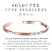 Solocute Mothers Day Rose Gold Bangle Bracelet Engraved I Love You to the Moon And Back Inspirational Jewelry, Womens Cuff Bracelets