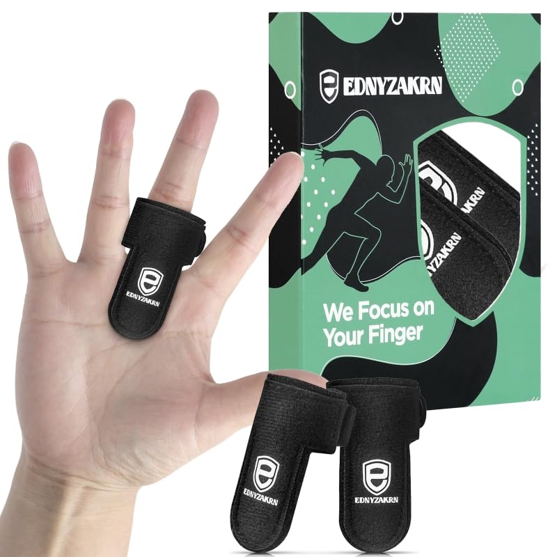 EDNYZAKRN Trigger Finger Splint, Finger splints for Thumb, Index, Middle, Ring and Pinky, Finger Brace - Fit for Left Or Right Hand