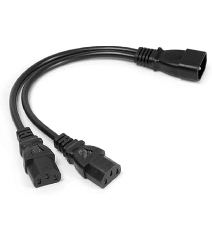 Cables de extensión C13 a C14 Y Splitter C14 To2 C13 Cable de enchufe hembra 10a