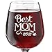 Funny Wine Glasses Best Mom 13 oz - Unique Birthday, Christmas Gifts Cool Idea For Women, Mom, Grandma, Wife, Sister, Girlfriend, Her
