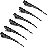 SOTHENG Rust-Proof Durable Non-Slip Duckbill Metal Clips for Women Thick and Thin Hair，Salon Hair clips,The alligator teeth hair clips and can hold your hair (6 Pcs) Black
