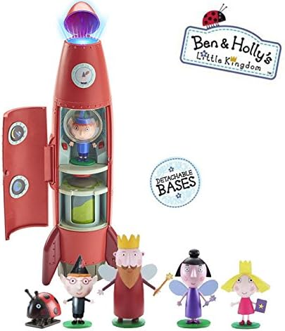 Ben & Holly Little Kingdom - Elf Rocket Playset with sounds and 6 figures Gift Set