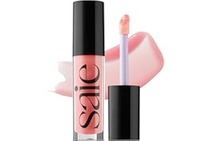 Saie Glossybounce - Hydrating Lip Gloss and Tinted Lip Oil Hybrid with Hyaluronic Acid & Jojoba Oil for Non-Sticky, Ultra-Shiny, Plump & Soft Lips - Everyday Makeup Essential - Kiss (.17 oz)