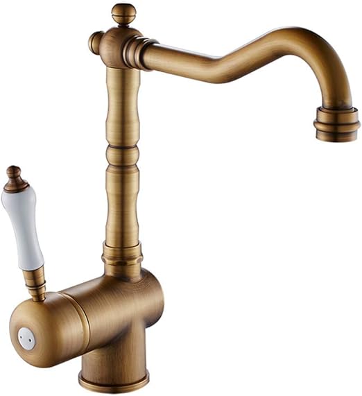 antiker Messing Bad Wasserhahn, antiker Messing Küchenarmatur - Spüle