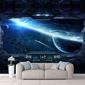 Wall Mural Impression of The Future Removable Self-Adhesive Large Wallpaper - 66x96 inches