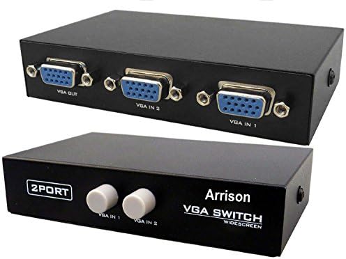 GadgetsAccessories Arrison Metal Body VGA Switch Manual Switcher