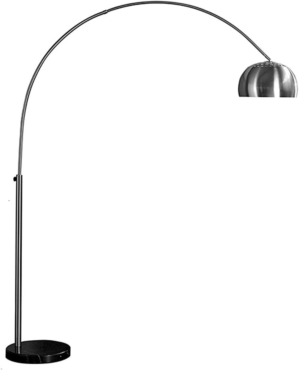 GENGJ Chromed casual style floor lamp, modern LED home Nordic creative simple living room bedroom Mahjong study vertical floor lamp