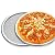 AUCH 3-Pack Commercial Grade Thicken Seamless Rim Aluminum Mesh Pizza Screen Baked Pizza Pan Netting, 6-Inch/9-Inch/12-Inch