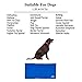 Whalek Cooling Mat Pressure Activated Chilly Dog Cat Bed 36 x 20 inch Gel Mat Blue with Pet Pooper Comb,Perfect for Floors, Couches, Car Seats, Pet Beds & Kennels,Crates and Beds for Large Dogs