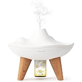 SALKING Waterless Diffuser for Essential Oil for Home, White Scent Diffuser | Battery Operated, 10mL, Timers, Adjust Scent Intensity, Essential Mist Air Freshener Diffuser, for Room, Office, Bedroom