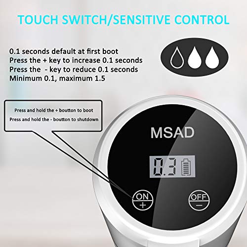 Babacom Seifenspender Automatisch Desinfektionsspender Berührungslosen 300ml Sprühspender mit Sensor Elektrischer Seifenspender für Küchen und Badezimmer Waschraum/öffentlicher Ort