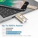 USB Flash Drives 128GB, Thumb Drive USB 3.0 Flash Drive 128GB Compatible with Mobile Phone & Computers, EATOP Phone External Expandable Memory Storage, Take More Photos & Videos, 128GB - Gold