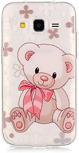 Wwwe® Galaxy Grand Prime G530 Case, High Clear Soft Case for Samsung S920C G5308 G5306W with a Phone Bracket (Bear)