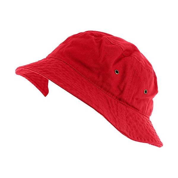 Cap-Bucket-Boonie-Unisex-RedUS-Seller-100-Cotton-Hat