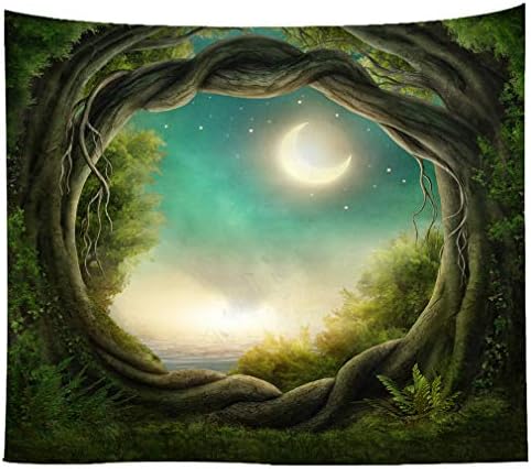 chenqi Tapestry Fairy Tale Forest Nature Art Wall Hanging Blanket Tablecloths for Home Bedroom Dorm Decor