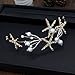 Sunshinesmile Handmade Pearl Headband Starfish Headpiece Bridal Crystal Tiara Wedding Hair Accessories Women Hair Jewelry