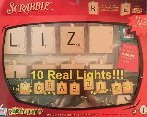 Scrabble 10 Real Lights Partylights
