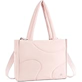 Telena Tote Bag for Women Puffer Bags Quilted Carryall Shoulder Handbag Lightweight for Travel Work Gym
