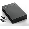 External Hard Drive Enclosure, VSVABEFV 3.5 2.5 Inch SATA HDD USB 3.0 Portable Hard Drive Docking Station with 12V Power Adapter, Support UASP and 8TB Drives