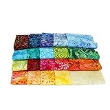 Java Batiks 9 inch Strip Pack Set of 20 Precut Batik Strips CC176
