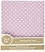 Trend Lab 100% Cotton Orchid Bloom Dot Changing Pad Cover, Purple/White