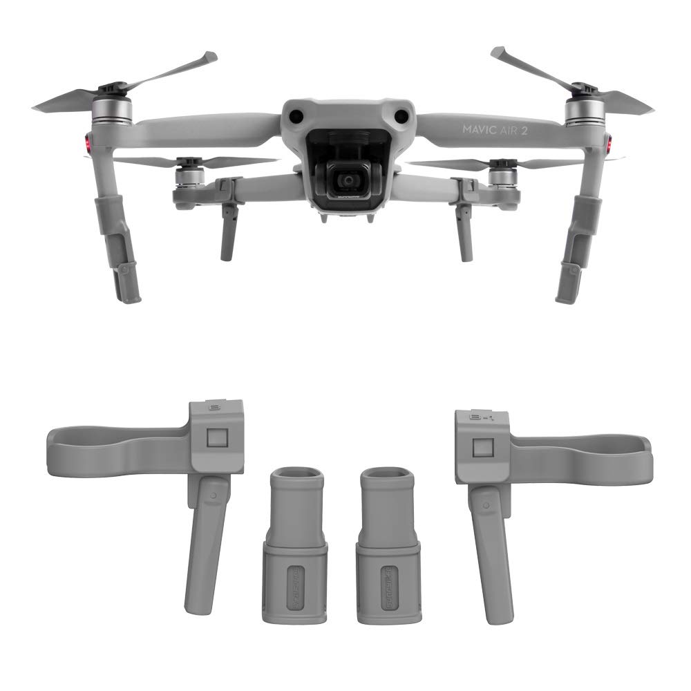 Nuofan Foldable Landing Gear Extensions Support Legs Protection Heighten Feet Compatible with DJI Mavic Air 2 Accessories