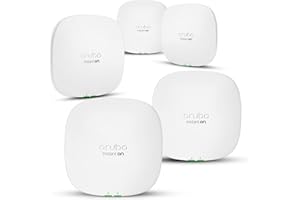 ARUBA A HEWLETT PACKARD ENTERPRISE COMPANY Aruba Instant On 5 Pack of AP25 4x4 WiFi 6 Wireless Access Point | US Model | Power Source Not Included (R9B27A-5PACK)
