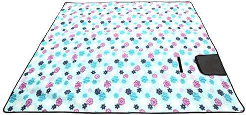 XXL-Large Outdoor Picnic Blanket|CHANODUG Picnic Blanket Tote, Sand Escape Compact Outdoor Beach Blanket, Waterproof Backing Soft Fleece Camping Tote Mat (Light Blue)