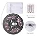 Led Strip Lights Battery Powered, abtong Battery Led Lights Strip Waterproof Led Lights Battery Operated Flexible Ribbon Lights, 120leds White-2M/6.56ft